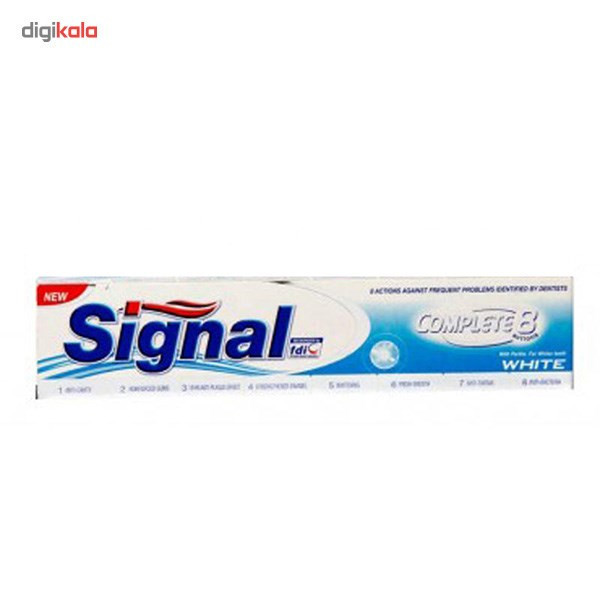 خمیر دندان سیگنال مدل Complete 8 White تیوب 100 میلی لیتر